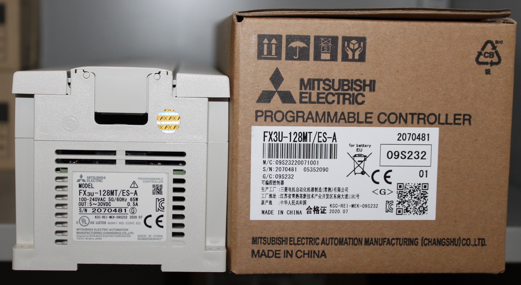 点击查看大图:FX3U-128MT-ES-A包装