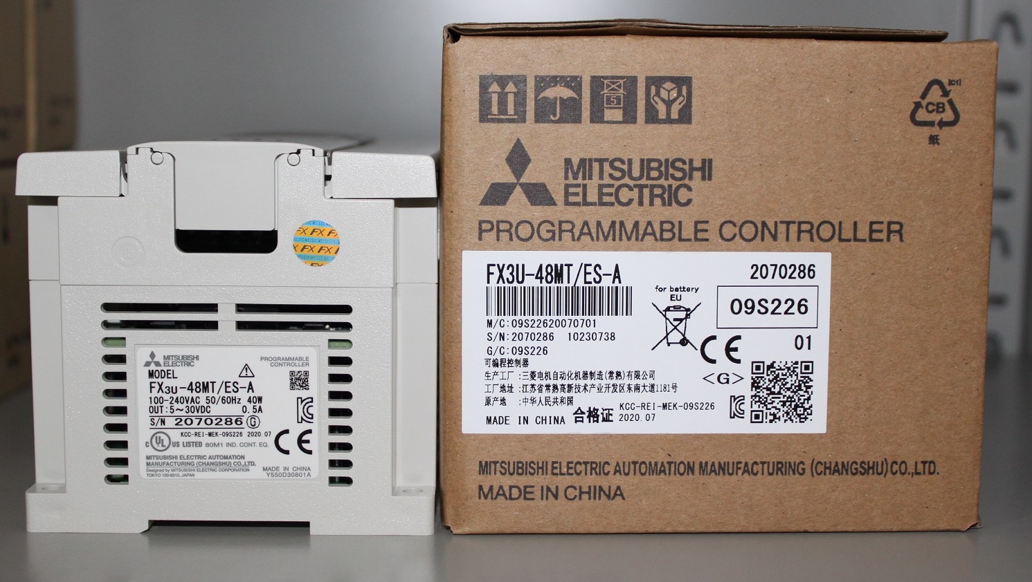 点击查看大图:FX3U-48MT-ES-A包装